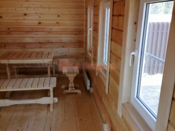 Фото №75: баня из бруса 108