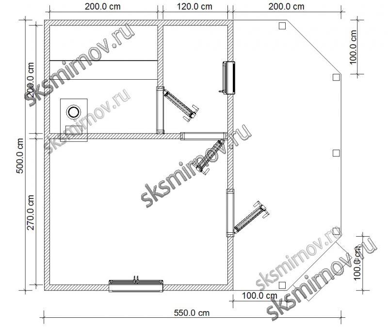 Планировка деревянной бани 6х5 Планировка деревянной бани 6х5