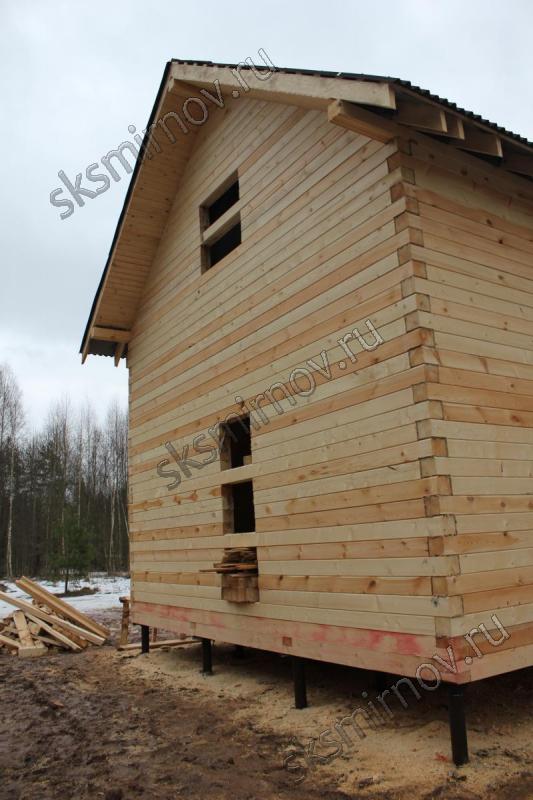 Дом без отделки 6х6 по проекту №68